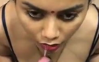 Beautiful Tamil aunty drilled smoothly…