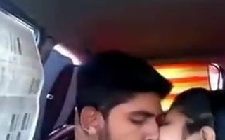 Tamil lovers kissing in car with the addition of having sex