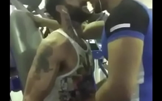 Bonny Gay Kiss elbow Gym Between Yoke Indians