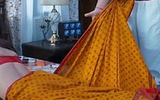 sexy indian demoiselle fucked by her boss. mastram web series hot scene