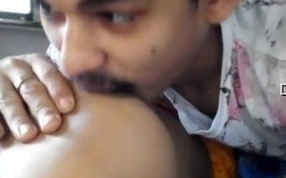 Desi Lover, Boobs Sucking Indian Couple, Gf and Bf recording sex