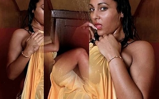 busty Urmila aunty displays her big boobs in shower