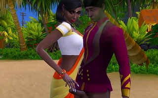Indian Brother And Sister On Vacation Fucking Outdoor On The Beach For The First Period Part. 2