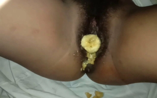 Boyfriend masturbates me with a banana
