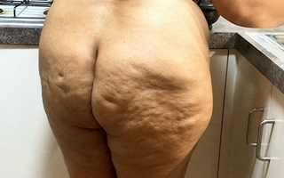 Beautiful Busty Wife cooking butt empty