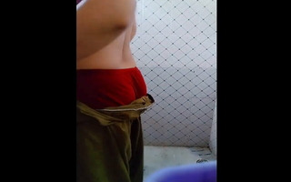 Hot Bhabhi Medicine lavage everywhere panties, showing her ass