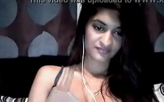 Webcam reside striping indian girl