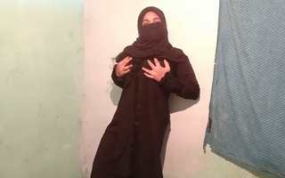 Hijabi girl wants hard-core wide Hindu