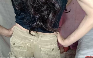 Canadian long black haired stepbrother dances with desi stepsister