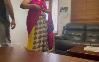 Indian Couple Sensual increased by Romantic Sex in Saree