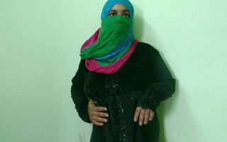 Hijab girl want doggy style wide of step brother