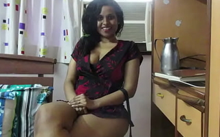 Indian Tamil Maid In Erotic Skivvies Teaching Student A Hindi Sex Lesson In Bedroom