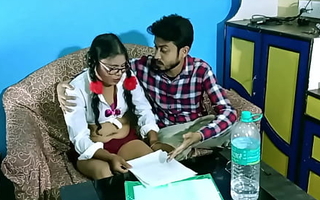 Indian legal age teenager student sexy sex with teacher be useful to pass mark!! Clear hindi audio