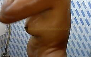Bengali Bhabhi categorization her hardcore tight cunt and pressed big boobs when she bath - bengalixxxcouple