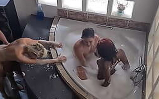 Spa bath three gals one guy orgy xxx about-turn gangbang xxx Interracial