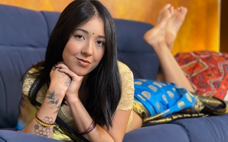 Devar forbidden Bhabhi doing Undress Show on Livecam and Fucked her hard