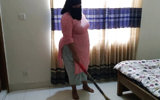 Pakistani 55 year aged busty Ayesha Aunty gets fucked by neighbor while sweeping home (Huge cum inside) Hindi & Urdu