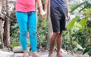 Village Girlfriend Sex At hand Her Boyfriend in Peppery T-shart in Outdoor ( Official Video Away from Villagesex91)