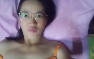 Asian girl alone at one's disposal home get lickerish 310