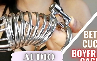 FEMDOM AUDIO - DOMINANT Old hat modern CAGES Rub-down the BETA CUCK SUBMISSIVE BOYFRIEND
