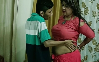 Indian 18yrs Unartificial School urchin sex with Madam! Best Indian Sex