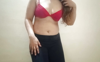 Karachi Wife Isha Apropos Sexy red bra sucking - Imran Fucked Her Apropos Ass