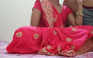Indian Desi freshly married hot bhabhi was bonking on dogy style point of view with devar around clear Hindi audio