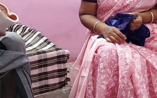 Tamil aunty was desk-bound on the top of the chair and working I gently masturbated her thigh and sucked so many wobblers and had sexy sex with her.