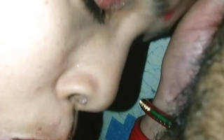 Karva Chauth Special: Freshly married Meenarocky had First karva chauth sex and had blowjob Cum in mouth apropos clear Hindi