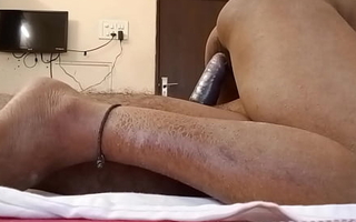 Indian aunty fucking girlfriend in home, fucking intercourse muff gonzo dick band blend in abode