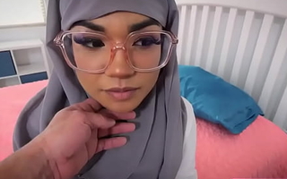 Cute muslim legal age teenager screwed in advance end of one's tether her amigo