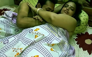 Indian hot xxx Innocent Bhabhi 2nd discretion sex with husband friend!! Please don't cum inside!