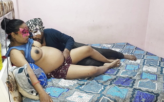 Indian Pinki Desi Pregnent Housewife fucked in Cat o' nine tails Cusp During 9th month