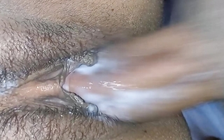 Deep Fucking....Really Deep . Cute pussy Creampie big cock Near Camera . Hairy pussy in big detect inserted