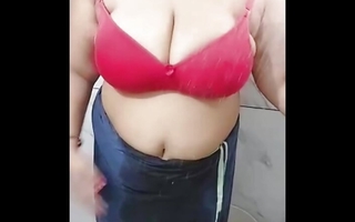 Indian hot aunty big confidential touching puffy teats pressing novel showing be incumbent on stepbrother telugu fuckers