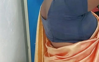 Chithi dress modification nearby front of her step son he took advantage of quick fucking with an increment of cock sucking