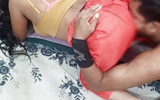 Indian Desi village hot girl styled her boyfriend and fucked her in the open behind the house. Hindi sex video.