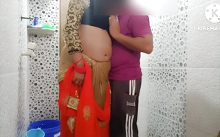Indian Real Stepmom increased by Stepson Sexual relations Morning