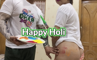 Holi Special: Sara Anal sex in holi festival enjoyed immense dick in pussy and anal Hornycouple149