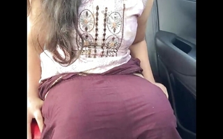 Indian Girl Aarohi peel invite sex just about the car.