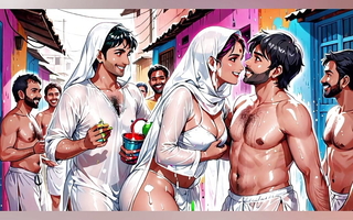 AI Generated Uncensored Anime Images Be expeditious for Hot Indin Women Playing  Naughty Holi