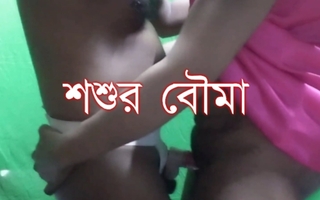 Permanent fucked with father-in-law added to son&#039;s wife with dirty talking, Bangladeshi sex
