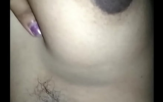 I am playing with my big boobs and nipples whisper suppress filming
