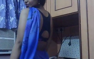 Horny lily in blue sari indian spoil sex flick - p com