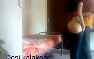 Hindi young man fucked girl in his quarters and someone laws their fucking