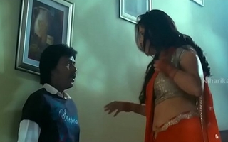 Lakshmi rai in red saree lawrence and lakshmi rai romantic kanchana movie vignettes
