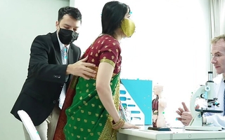 Indian Desi Sweeping Fucked by her Broad in the beam Dick Doctor ( Hindi Drama )