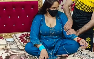 Beautiful Indian Mistress Hard Fucking near doggy styles after full body oil massage