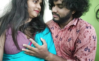 Saree removal and hot romance with sex by Vaishnavy and Sharun Raj, Mallu couple hot saree removal romance and doing sex