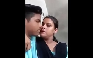 Indian school unfocused outdoor kissing